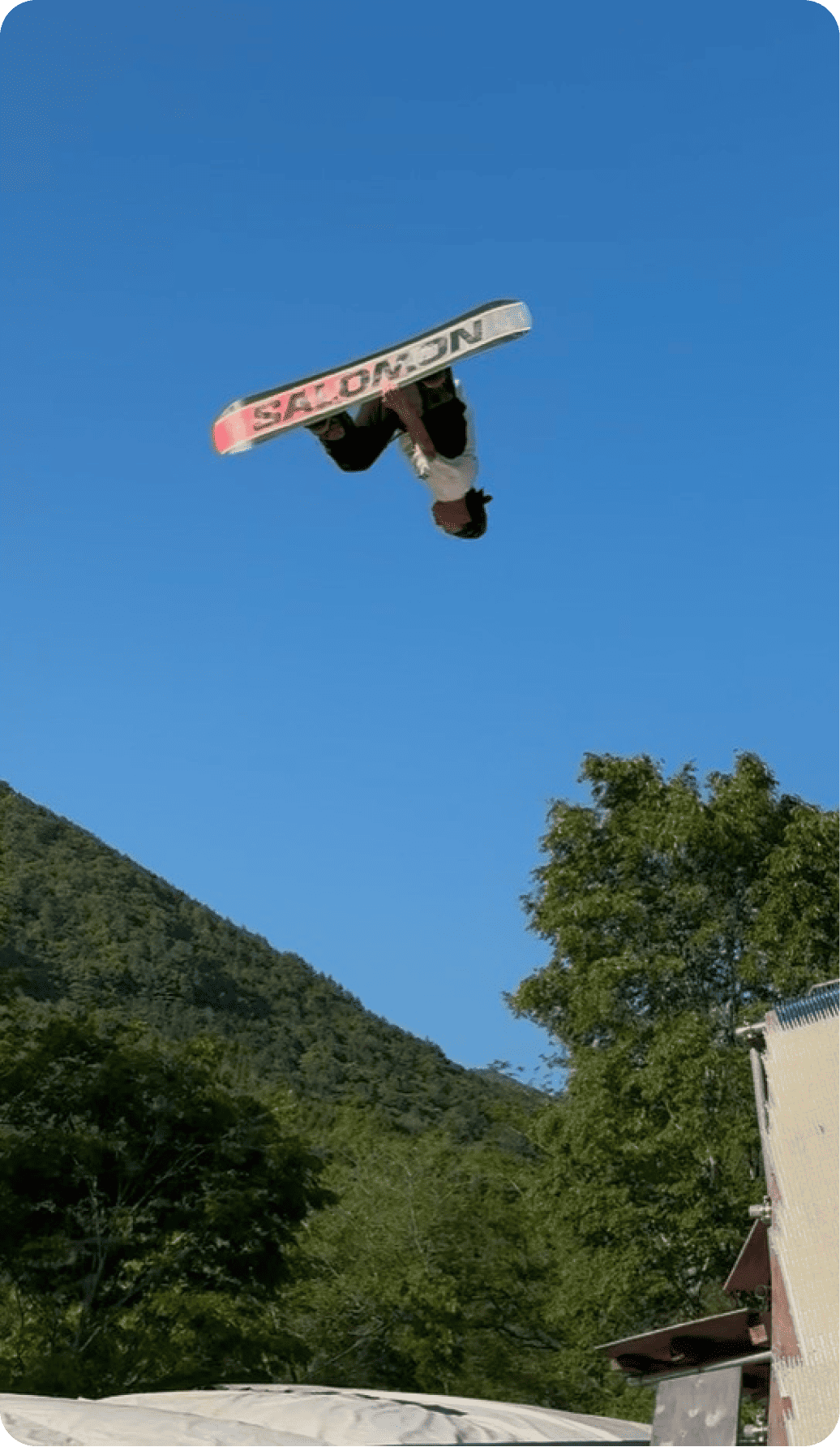 みさかバックステージ スノーボードハーフパイプ